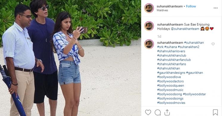 Shah Rukh Khan dan putrinya tampak syok (Instagram/@suhanakhanteam)