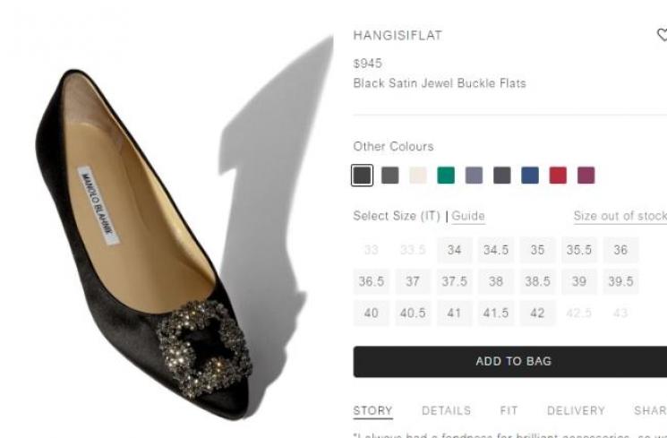 Sepatu Syahrini. (manoloblahnik.com)