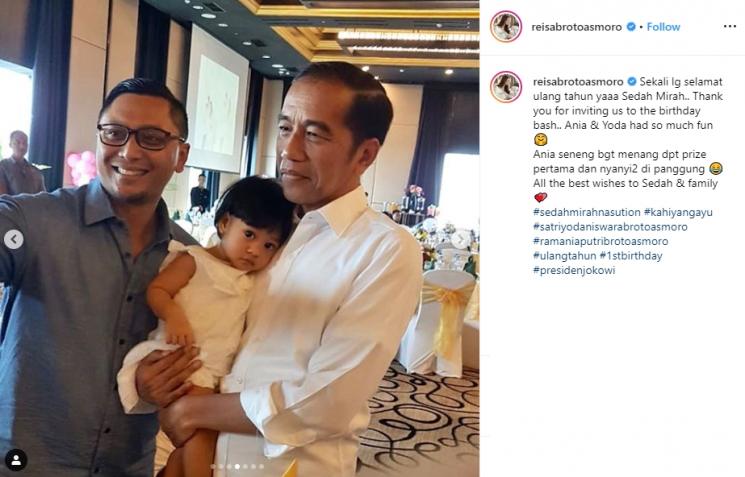 Ultah Sedah Mirah (Instagram/@reisabrotoasmoro)