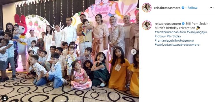 Ultah Sedah Mirah (Instagram/@reisabrotoasmoro)