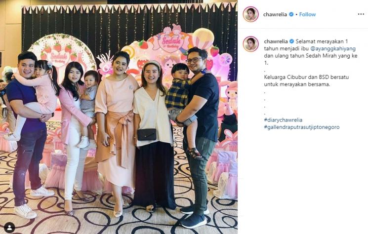 Ultah Sedah Mirah (Instagram/@chawrelia)