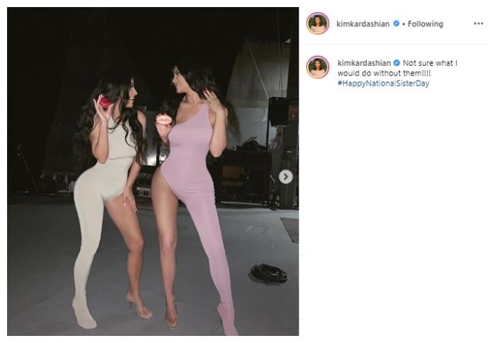 Kim Kardashian dan Kylie Jenner. (Instagram/@kimkardashian)