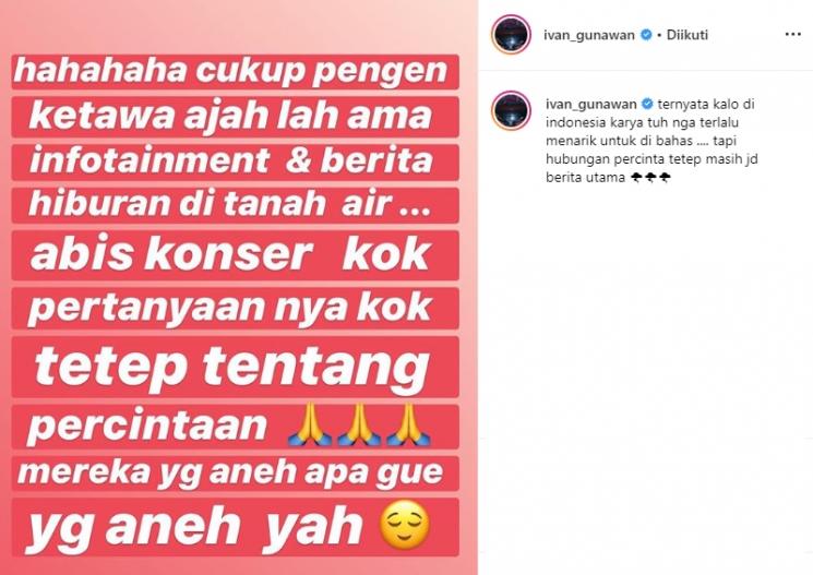 Ivan Gunawan sindir infotainment dan media hiburan Tanah Air (Instagram/@ivan_gunawan)