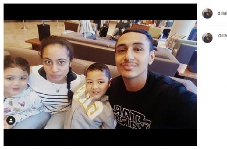 Dillah Daesslow bareng adik-adiknya. (Instagram/dillah_daesslow5500)