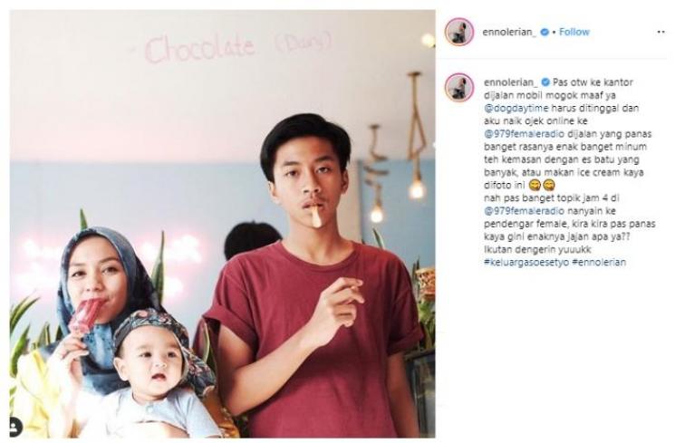 Enno Lerian dan putri sulungnya. (Instagram/@ennolerian_)