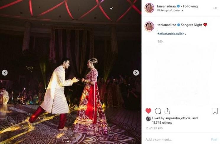 Tania Nadira dan Abdulla Alwi (Instagram @tanianadiraa)