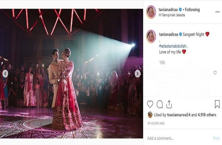 Tania Nadira dan Abdulla Alwi (Instagram @tanianadiraa)