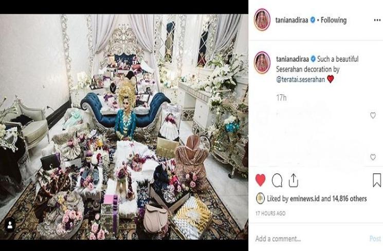 Seserahan Tania Nadira (Instagram @tanianadiraa)