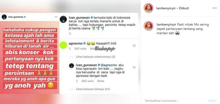 Heboh Ivan Gunawan nyindir infotainment (Instagram/@lambenyinyir)