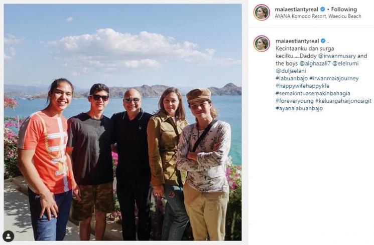 Irwan Mussry dan Ketiga Anak Maia Estianty (Instagram/@maiaestiantyreal)
