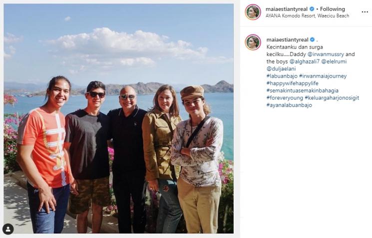Irwan Mussry dan Ketiga Anak Maia Estianty (Instagram/@maiaestiantyreal)