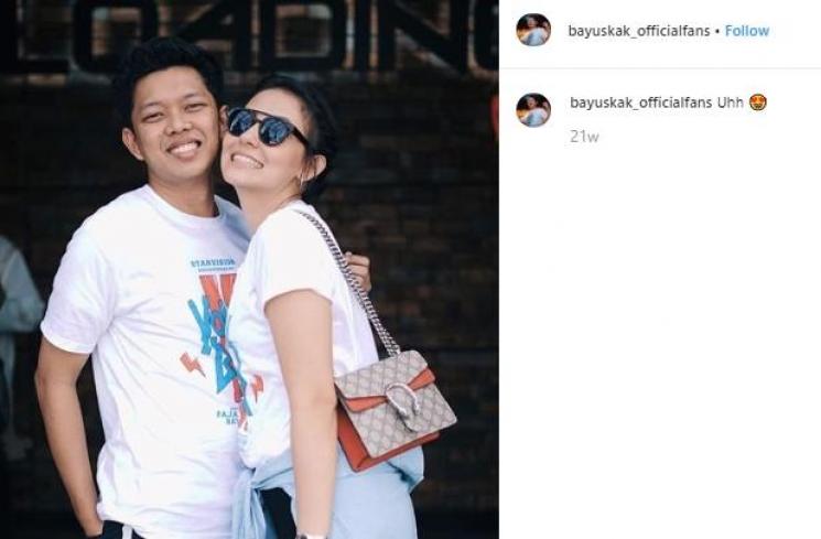 Bayu Skak dan Aliyah Faizah (Instagram/@bayuskak_officialfans)