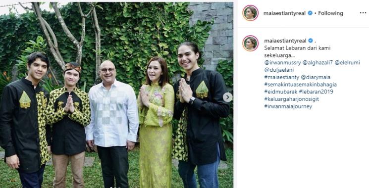Irwan Mussry dan Ketiga Anak Maia Estianty (Instagram/@maiaestiantyreal)