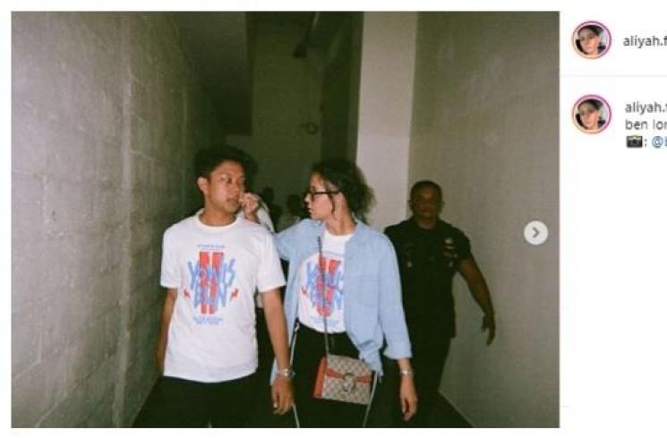 Bayu Skak dan Aliyah Faizah. (Instagram/@aliyah.faizah)