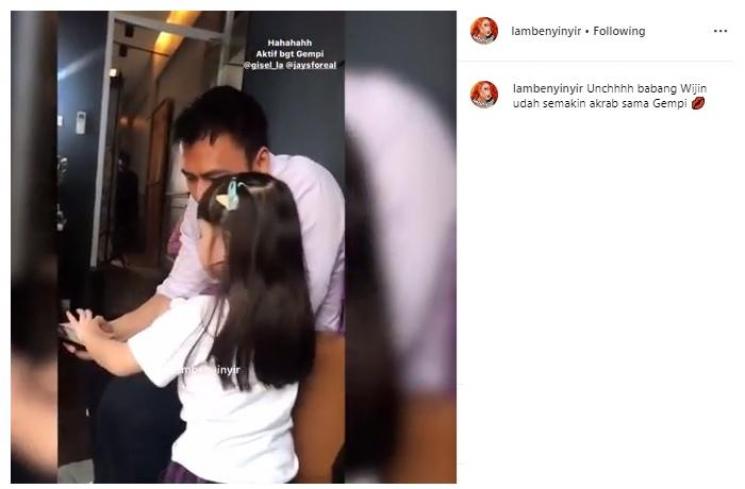 Gempita dan Wijin. (Instagram/@lambenyinyir)