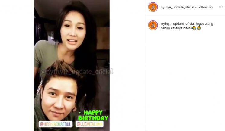Lucinta Luna dan Abash (Instagram/@nyinyir_update_oficial)