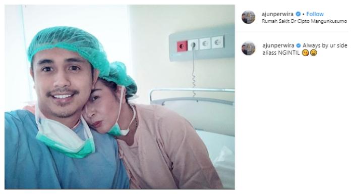 Ajun Perwira dan Jennifer Jill. (Instagram/@ajunperwira)