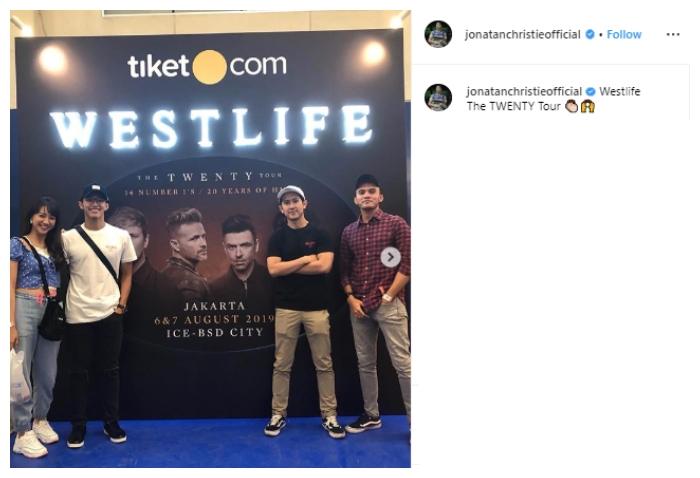 Jojo dan Shanju JKT48. (Instagram/@jonathanchristieofficial)