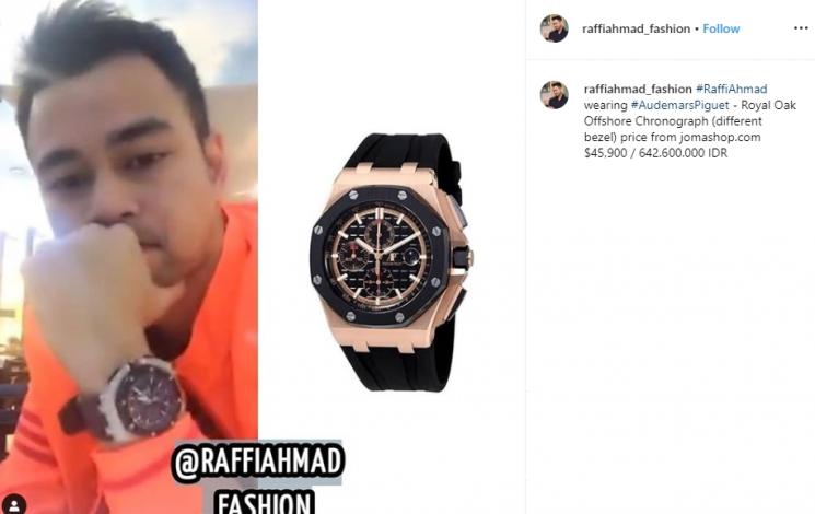 Raffi Ahmad (Instagram/@raffiahmad_fashion)