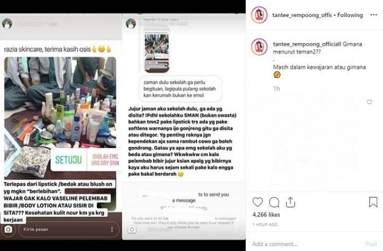 Unggahan Rachel Vennya (Instagram @tantee_rempoong_officiall)
