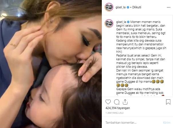 Gisel dan Gempi. (Instagram/@gisel_la)