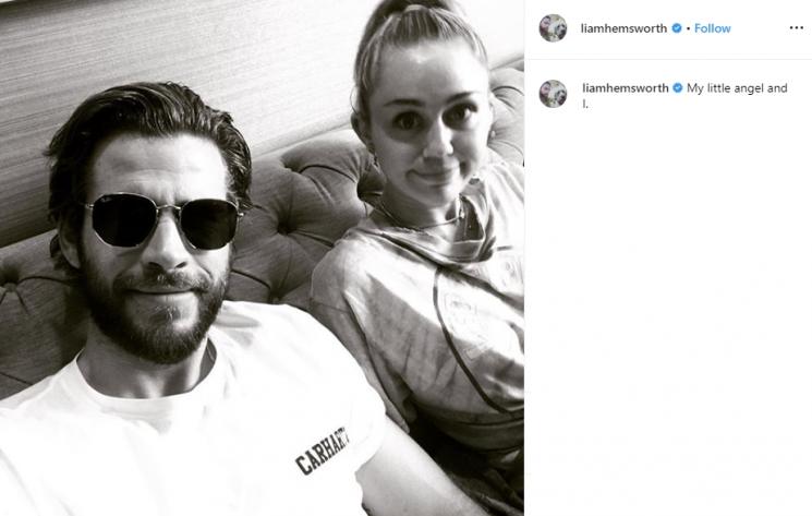 Liam Hemsworth dan Miley Cyrus (Instagram/@liamhemsworth)