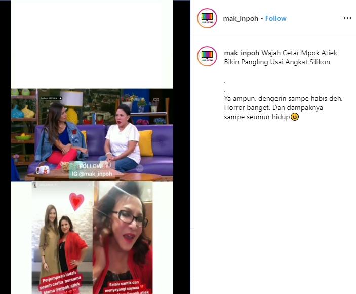 Mpok Atiek (Instagram/@mak_inpoh)