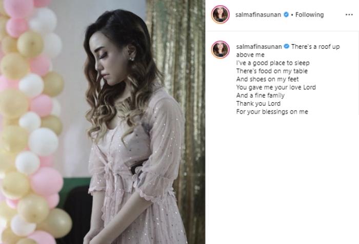 Salmafina Sunan. (Instagram/@salmafinasunan)
