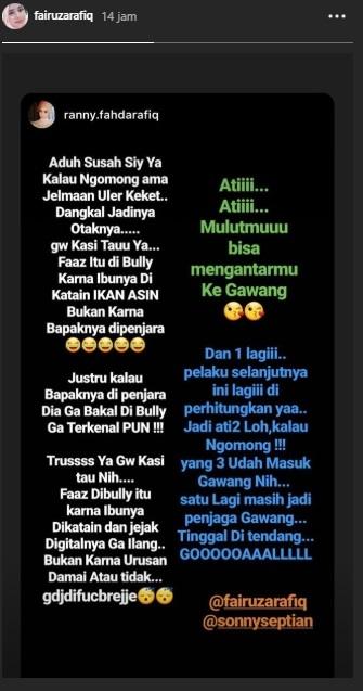 Postingan keluarga Fairuz A Rafiq. (Instagram)