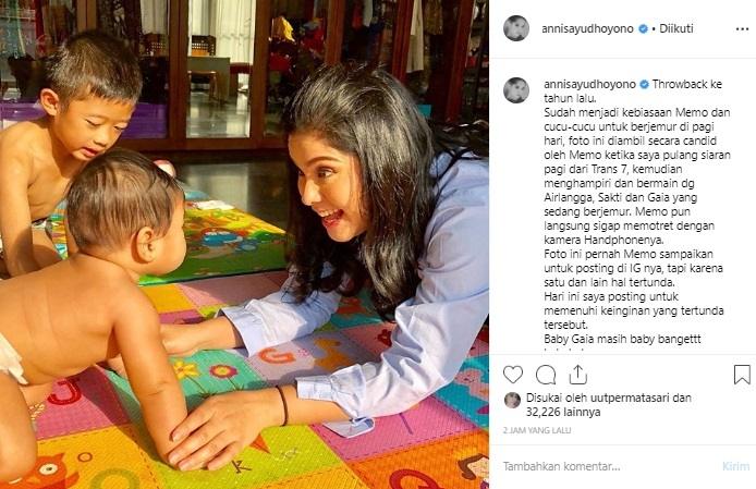 Annisa Pohan dan kenangan bersama Ani Yudhoyono. (Instagram/@annisayudhoyono)