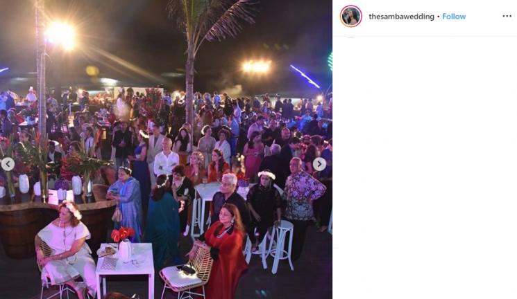 Momen pernikahan putra Raam Punjabi (Instagram/@thesambawedding)