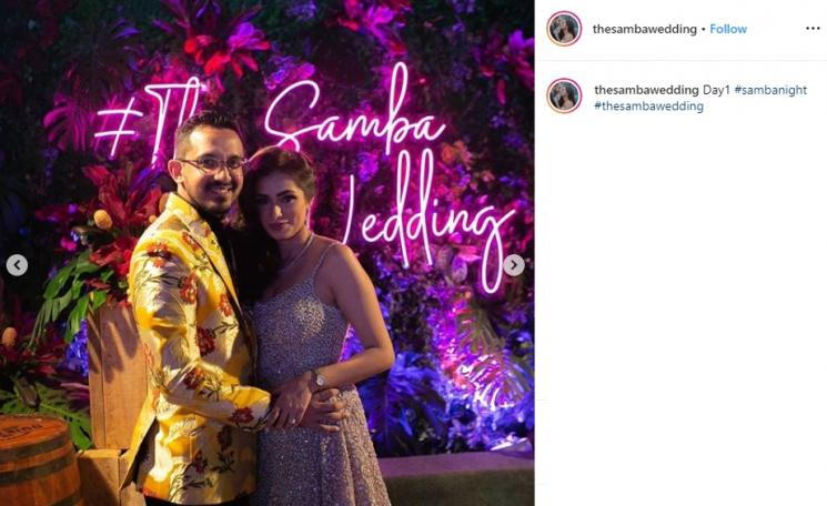 Momen pernikahan putra Raam Punjabi (Instagram/@thesambawedding)