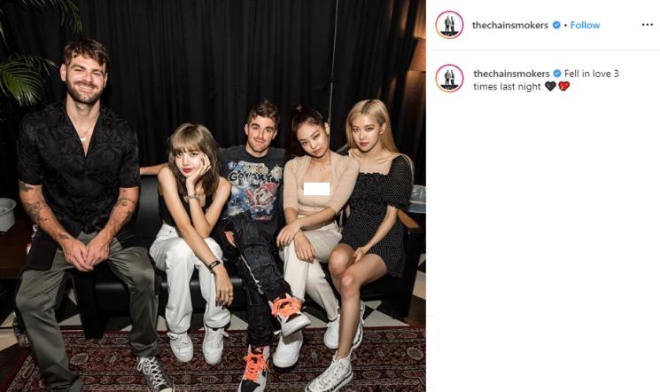 The Chainsmokers dan BLACKPINK (Instagram/@thechainsmokers)