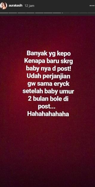 Postingan Aura Kasih. (Instagram/@aurakasih)