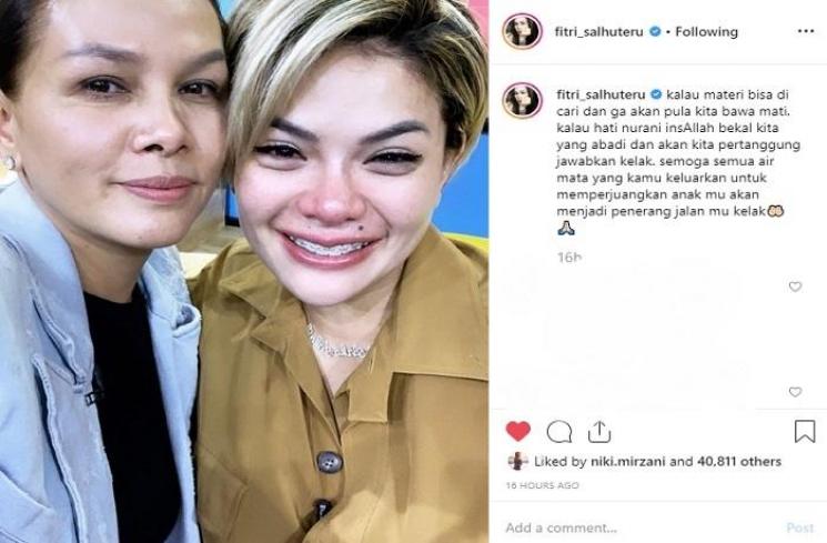 Nikita Mirzani dan Fitri Salhuteru (Instagram @fitri_salhuteru)