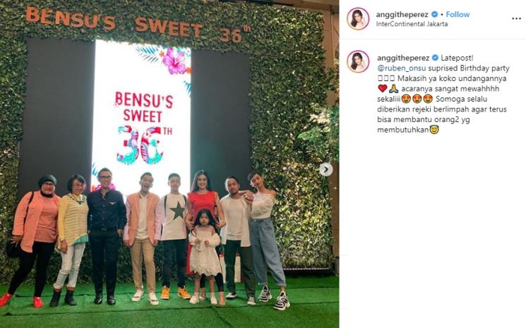 Ruben Onsu dan Adik Alm Julia Perez (Instagram/@anggitheperez)