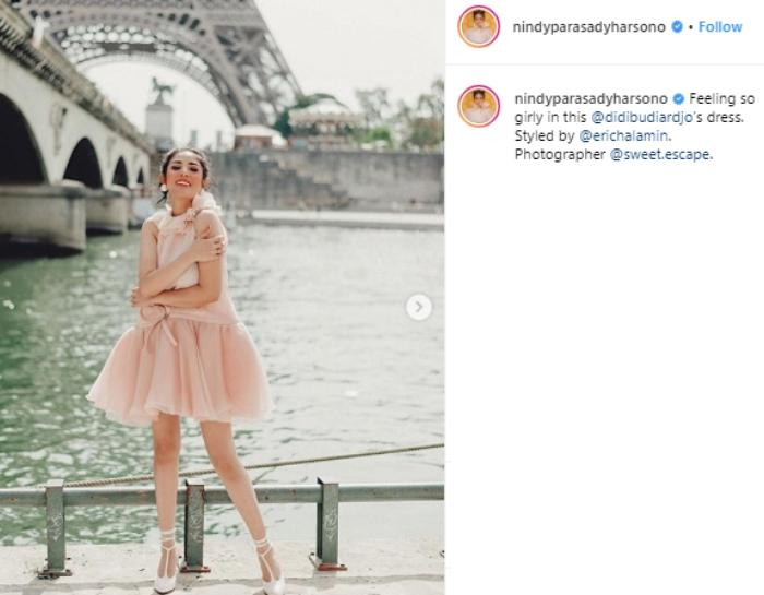 Nindy Ayunda. (Instagram/@nindyparasadyharsono)