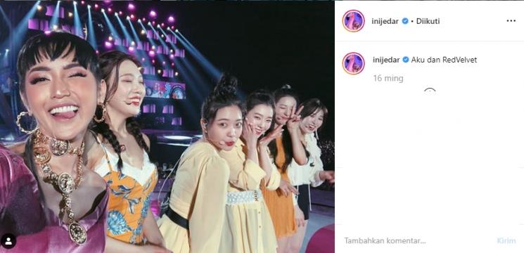 Jessica Iskandar dan Red Velvet (Instagram/@inijedar)