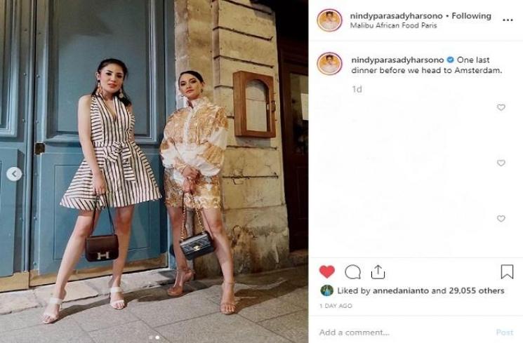 Nindy Ayunda dan Ririn Ekawati (Instagram @nindyparasadyharsono)