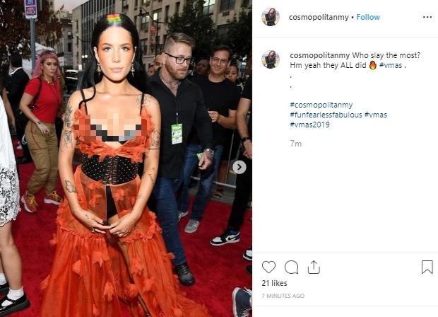 Halsey. (Instagram/@cosmopolitanmy)