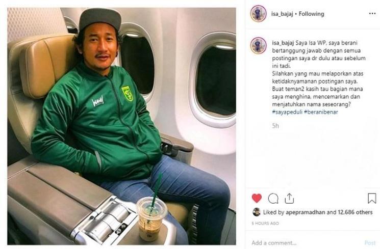 Postingan Isa Bajaj (Instagram @isa_bajaj)