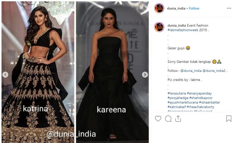 Katrina dan Kareena (Instagram/@dunia_india)