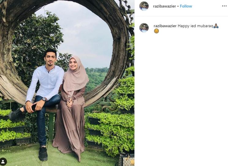 Vebby Palwinta dan Razi Bawarazier (Instagram/@razibawazier)