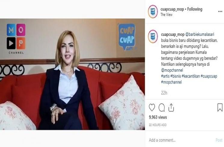 Barbie Kumalasari (Instagram @cuapcuap_mop)