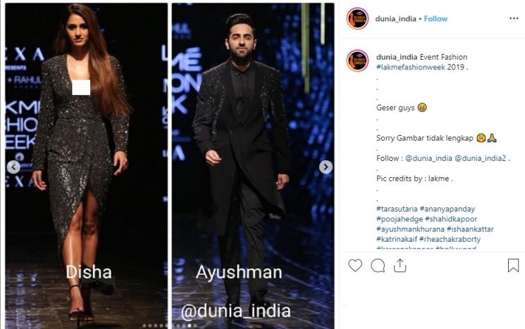 Disha dan Ayushman (Instagram/@dunia_india)