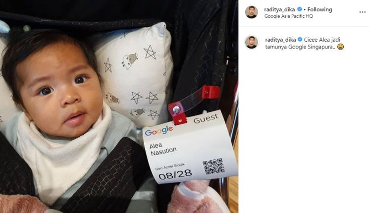 Alinea Ava Nasution, Anak Raditya Dika. (Instagram/@raditya_dika)
