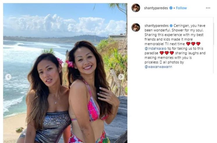 Shanty dan Indah Kalalo. (Instagram/@shantyparedes)