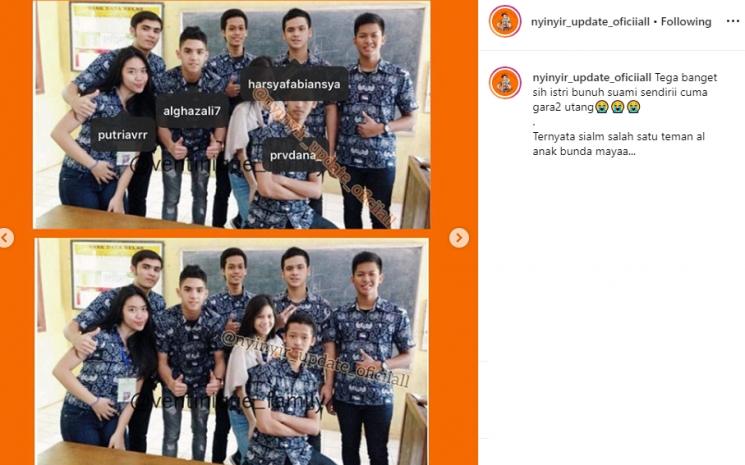 Al Ghazali dan Alm M. Adi Pradana (Instagram/@nyinyir_update_oficiiall)