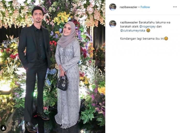 Vebby Palwinta dan Razi Bawarazier (Instagram/@razibawazier)
