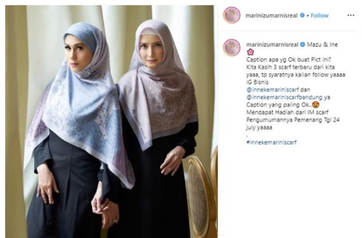 Marini Zumarnis dan Inneke Koesherawati. (Instagram/@marinizumarnisreal